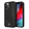 Mercedes MEHCP12LCDOBK iPhone 12 Pro Max 6,7 czarny/black hardcase Leather Perforated Area